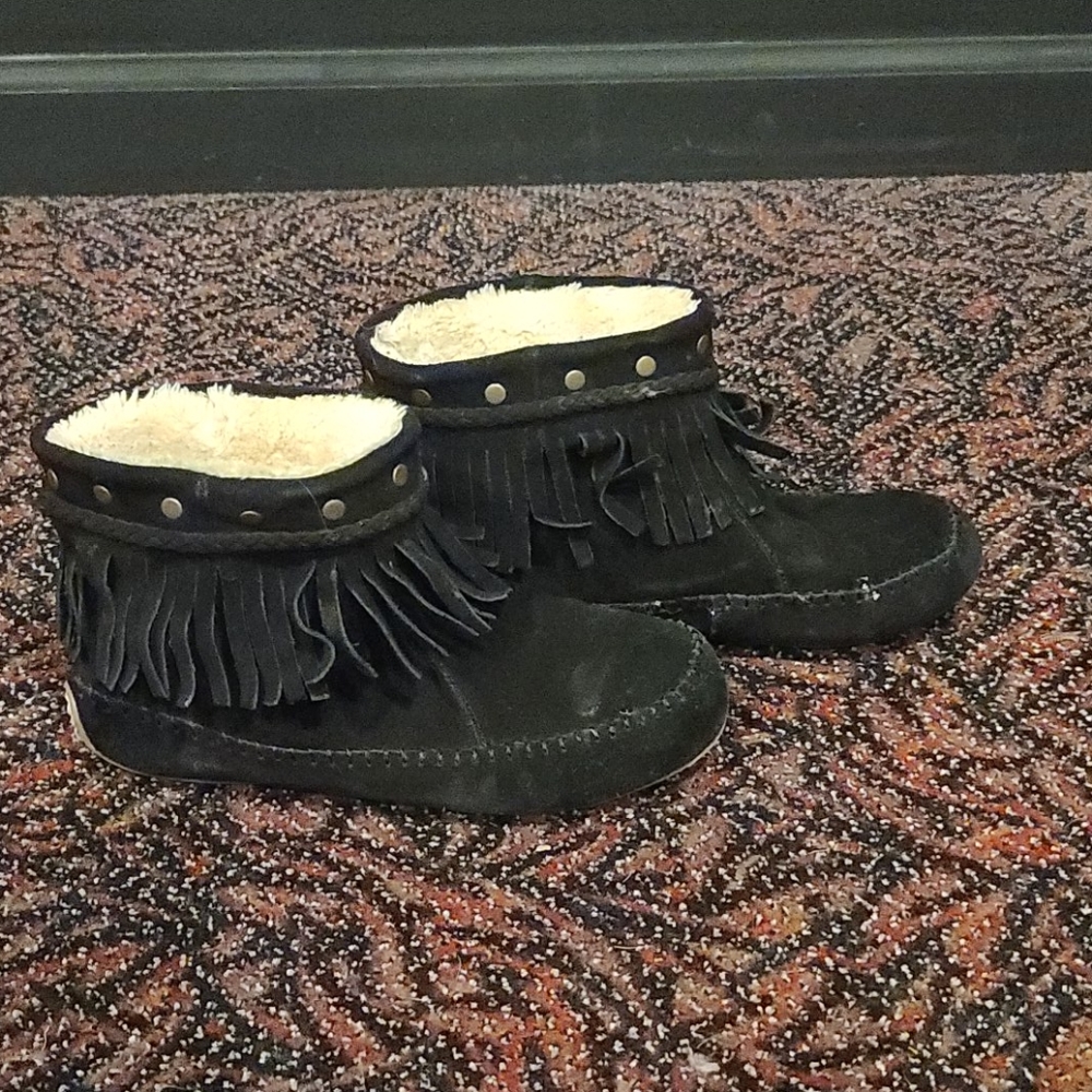 Black Moccasins Lucky Brand